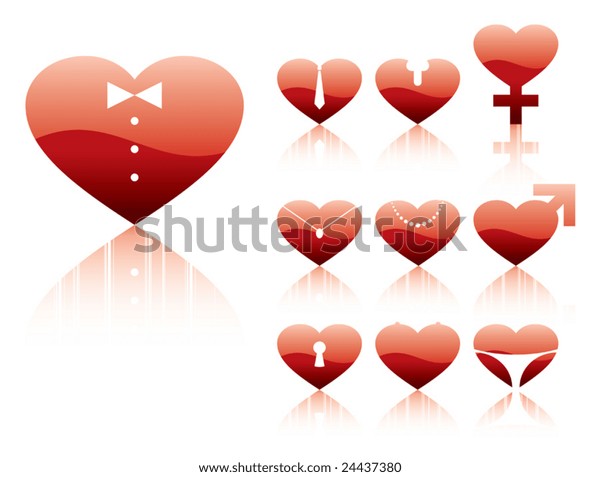 Vector Illustration Sex Character Hearts Stock Vector Royalty Free 24437380 Shutterstock 4435