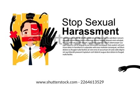 Vector illustration of sexual abuse	
