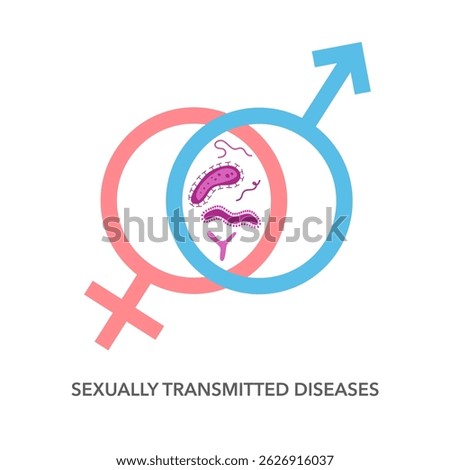 Vector illustration of Sexually Transmitted diseases or infection Awareness Month observed in April