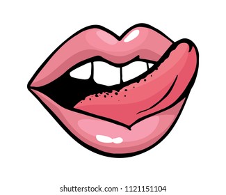 Lips-licking Images, Stock Photos & Vectors | Shutterstock