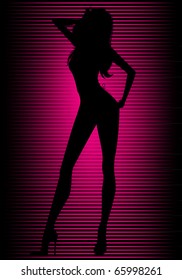 Vector Illustration Of Sexy Girl