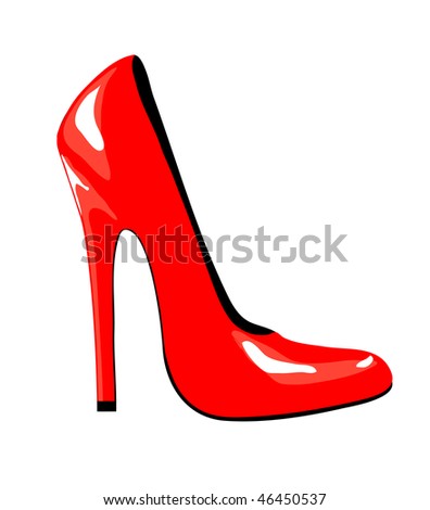 red bottom heels drawing
