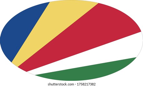 ilustración vectorial de la bandera de Seychelles