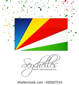 Vector illustration of seychelles independence day.