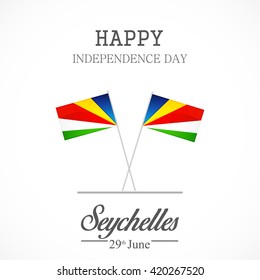 Vector illustration of seychelles independence day.