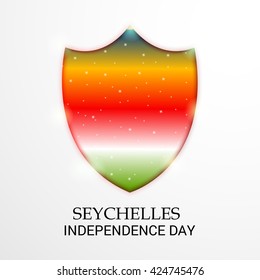 Vector illustration of Seychelles independence day.