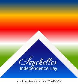 Vector illustration of Seychelles independence day.