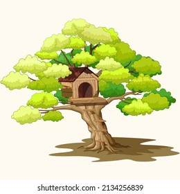 Vector Illustration of Shade Tree House