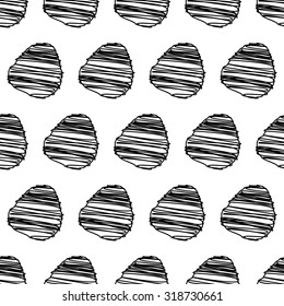Vector illustration of shaded circles seamless pattern background.