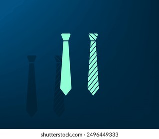 Vector illustration with shadow on blue background with gradient