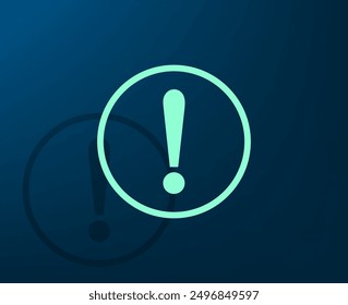 Ilustración vectorial con sombra sobre fondo azul con gradiente