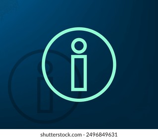 Ilustración vectorial con sombra sobre fondo azul con gradiente