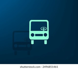 Ilustración vectorial con sombra sobre fondo azul con gradiente