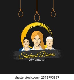 Vector illustration of Shaheed Diwas social media template