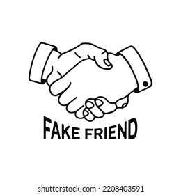 vector illustration of shaking hands concept