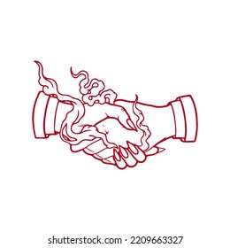 ilustración vectorial del concepto de las manos temblorosas