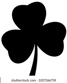 vector illustration of a shamrock icon St. Patrick day Irish symbol