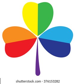 vector illustration of a shamrock icon St. Patrick day
