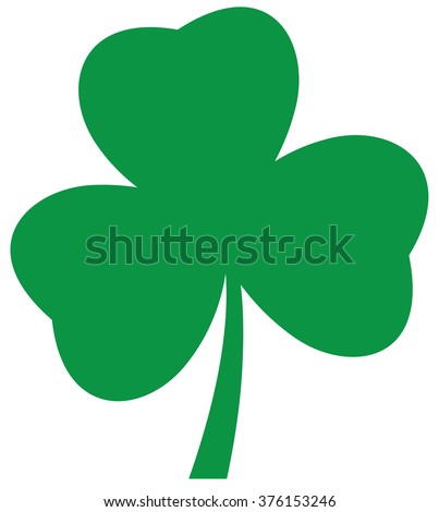 vector illustration of a shamrock icon St. Patrick day Irish symbol 