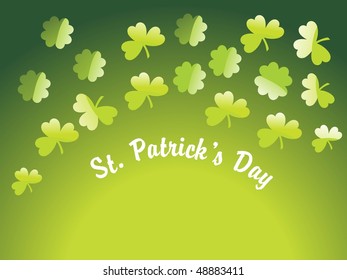 vector illustration of shamrock pattern wallpaper