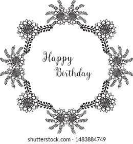 Vector illustration shape card memorial day with various beauty of red flower frames