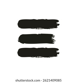 Vector illustration Shape emelent with brush style	