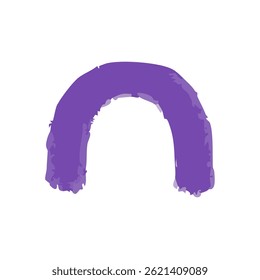 Vector illustration Shape emelent with brush style	