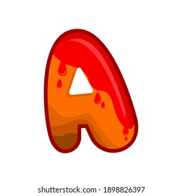 ilustración vectorial en forma de letra A, con un diseño fresco y moderno. combinación de degradado de color. adecuado para el diseño del logotipo