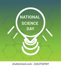 A vector illustration of a shape for National Science Day.
