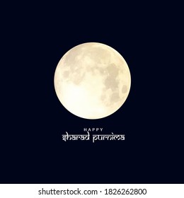 Vector Illustration of Sharad Purnima which is a harvest festival celebrated on the full moon day