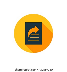 Vector illustration of share icon