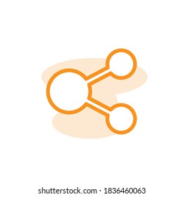 Ilustración del vector, plantilla de diseño de icono de recurso compartido