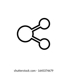 Icono de ilustración vectorial, icono de recurso compartido. Plantilla de diseño de línea