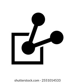ilustração vetorial do ícone de compartilhamento em um fundo branco