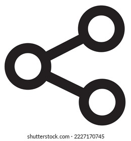 vector illustration share icon simple black color.