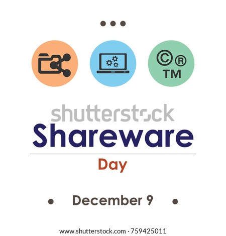 vector illustration for shareware day in December