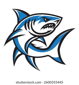 vector illustration of a shark	