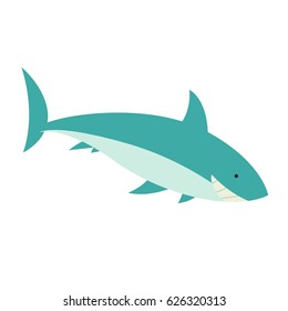 Vector Illustration of a Shark