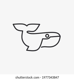 Vector illustration of a shark icon