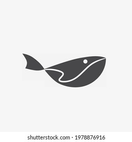 Vector illustration of a shark icon