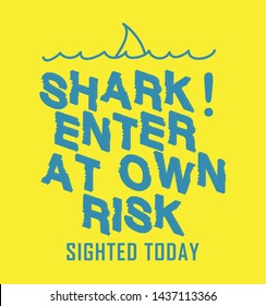 vector illustration of shark theme . t shirt graphics