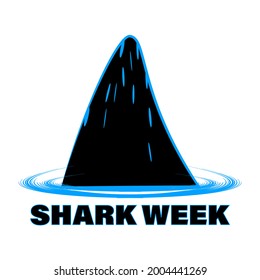 Vector Illustration shark's fin for Shark Week.