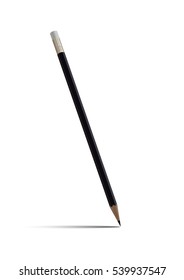 Vector illustration of sharpened detailed pencil isolated on white background