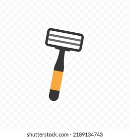 Vector illustration of Shaver. Colored vector for website design .Simple design on transparent background (PNG).