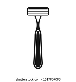 Vector illustration of shaver and safety icon. Graphic of shaver and woman stock vector illustration.