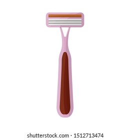 Vector illustration of shaver and safety logo. Web element of shaver and woman stock vector illustration.