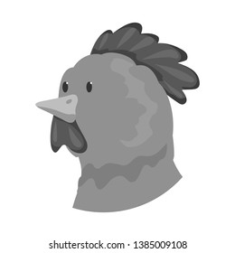 Vector illustration of sheep and face  symbol. Set of sheep and pet  vector icon for stock.