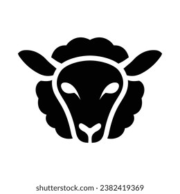 Vector Illustration of Sheep Head Logo