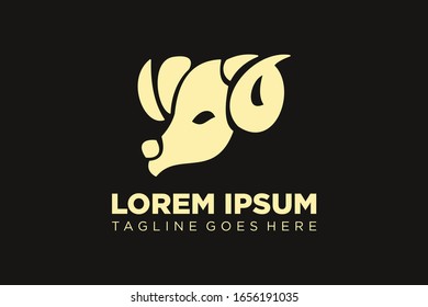 vector illustration of a sheep suitable for a logo