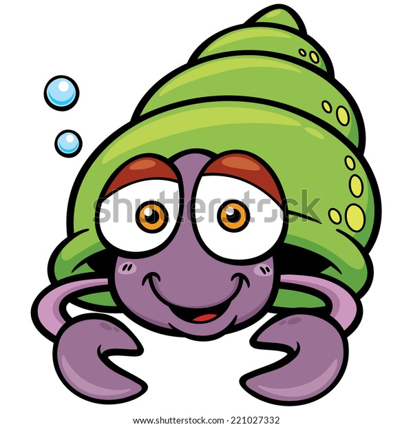 Vector Illustration Shell Cartoon Stock Vector (Royalty Free) 221027332 ...